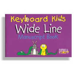 Keyboard Kids Wide Line Manuscript Book -