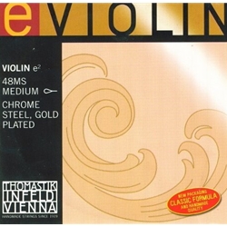 Thomastik-Infeld 48MS Violin "E" - Chrome Steel, Gold Plated, Loop End 4/4