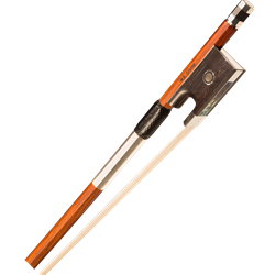 Dorfler Best Quality Pernambuco Violin Bow - Octagon Stick, 3-Part Button 4/4