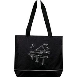 Bling Piano Tote Bag