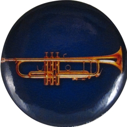 Trumpet Pinback Button