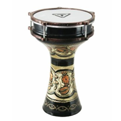 Tycoon Percussion TDA-CO25 Turkish Darbuka Engraved Copper w/Bag 7.75" Head