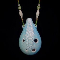 Songbird Ocarina SCARAB Ocarina - Scarab Pendant - Alto 6 Holes