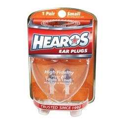 Hearos H311 Hi-Fi Ear Plugs - 1 Pair - Small NRR 12db