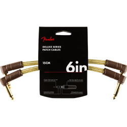 Fender Deluxe Series Patch Cable - 6" - 2-Pack