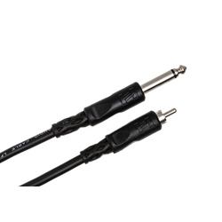 Hosa CPR-105 Unbalanced Interconnect - 1/4 in TS to RCA 5'