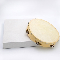 Cardinal Percussion CPTAMB10S06H Tambourine With Head 10"