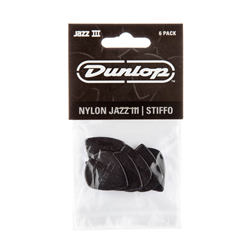 Jazz III Stiffo Picks - 6 Pack Black