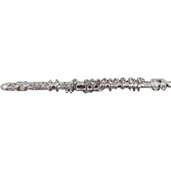 AIM RB325 Crystal & Silver Flute Brooch