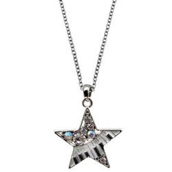 AIM N477 Necklace - Star Keyboard w/Crystals