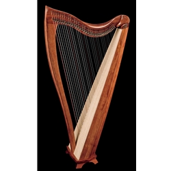 Dusty Strings FH36S Folk Harp - Bubinga Body with Camac Sharpening Levers