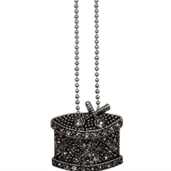 AIM N488 Snare Drum Necklace w/ Crystals