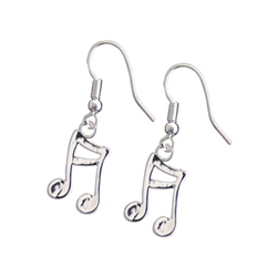 AIM MUER18 Beamed Sixteenth Note Earrings