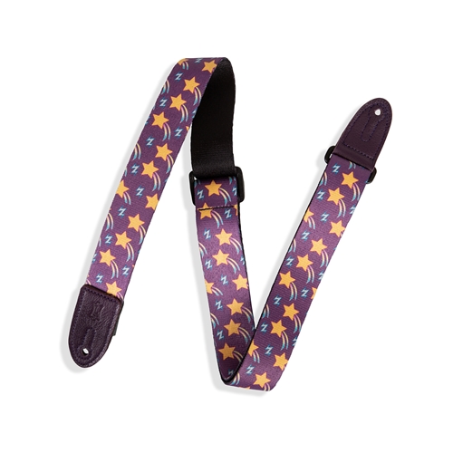 Levy's Leathers Kids Guitar Strap - Polyester with Leather Ends 1.5" Wide