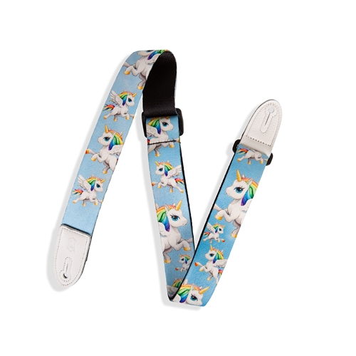 Levy's Leathers Kids Guitar Strap - Polyester with Leather Ends 1.5" Wide