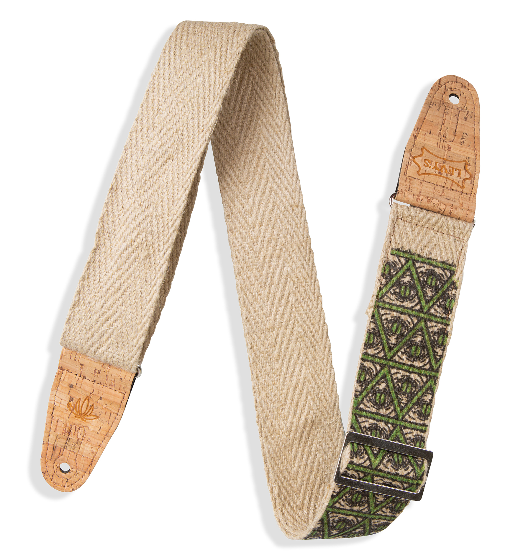 Levy's Leathers MH8P Guitar Strap - Natural Cork Ends 2" Wide